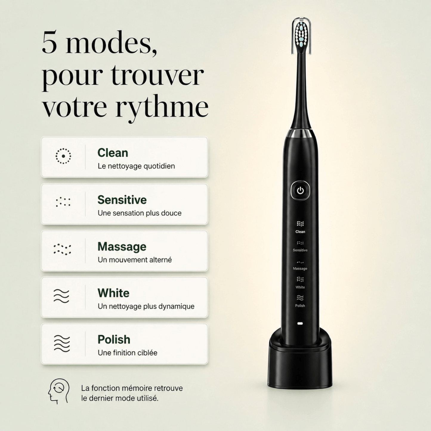 Brosse à dents sonique premium Somnoris