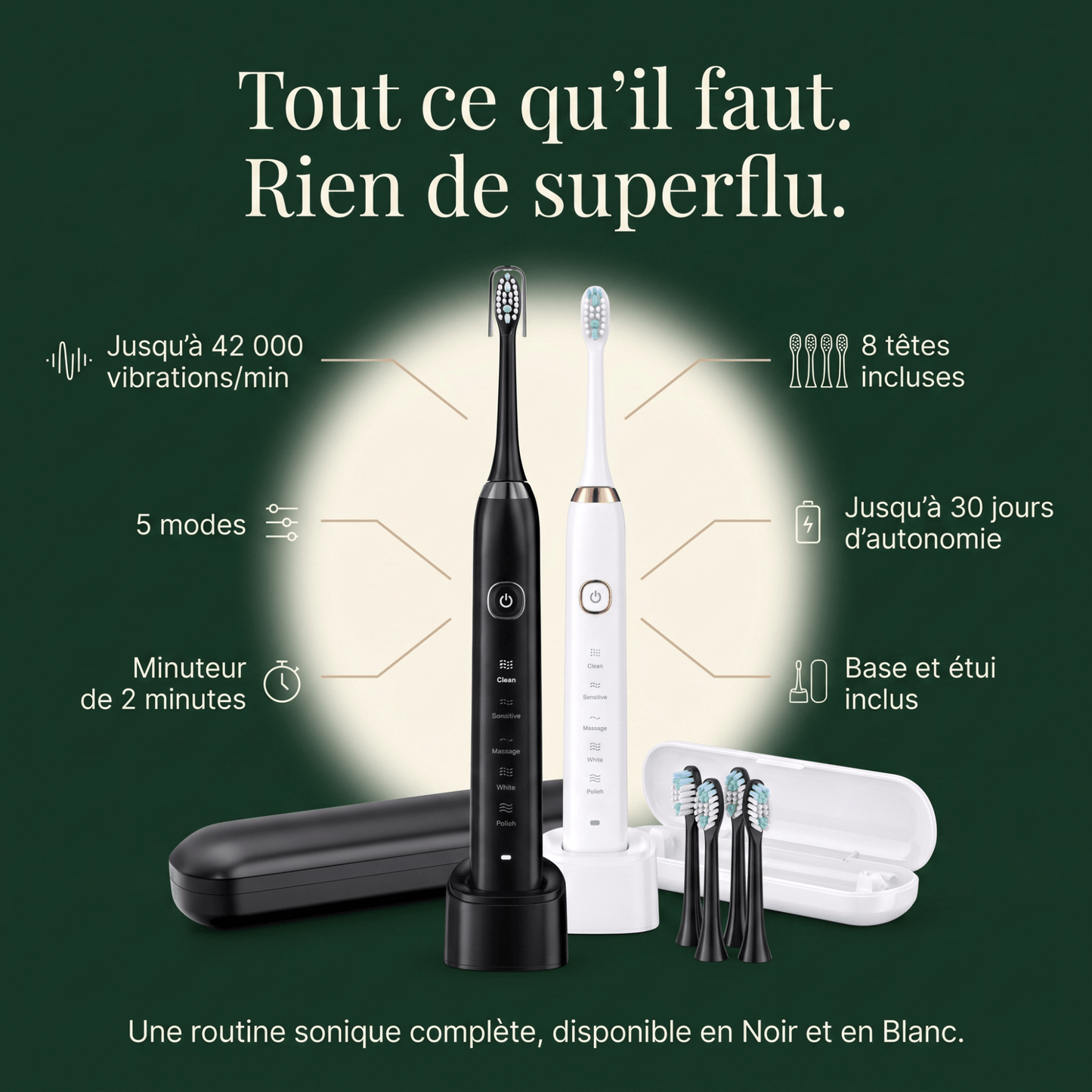 Brosse à dents sonique premium Somnoris