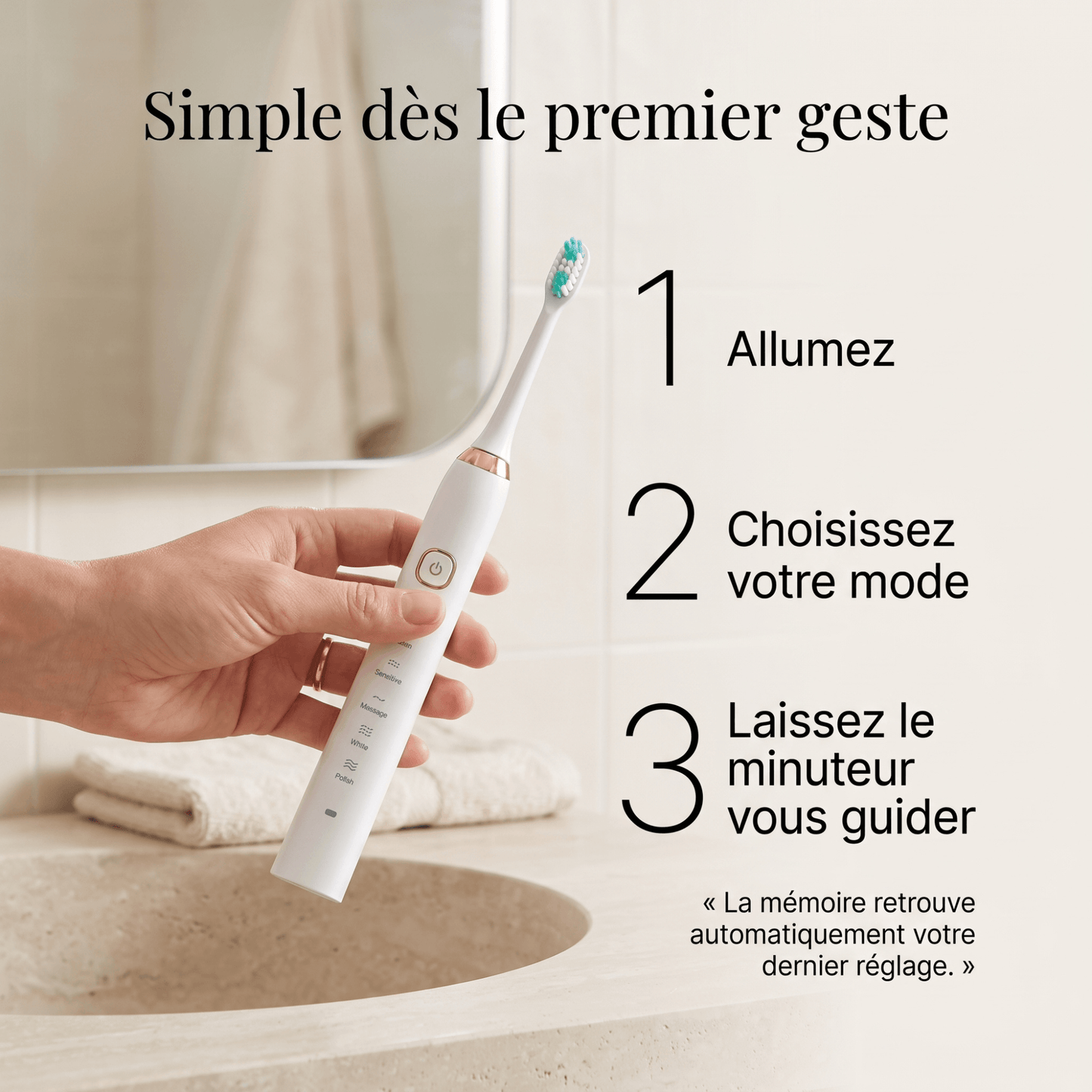 Brosse à dents sonique premium Somnoris