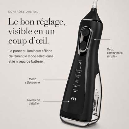 Jet dentaire Premium sans fil Somnoris – Écran digital
