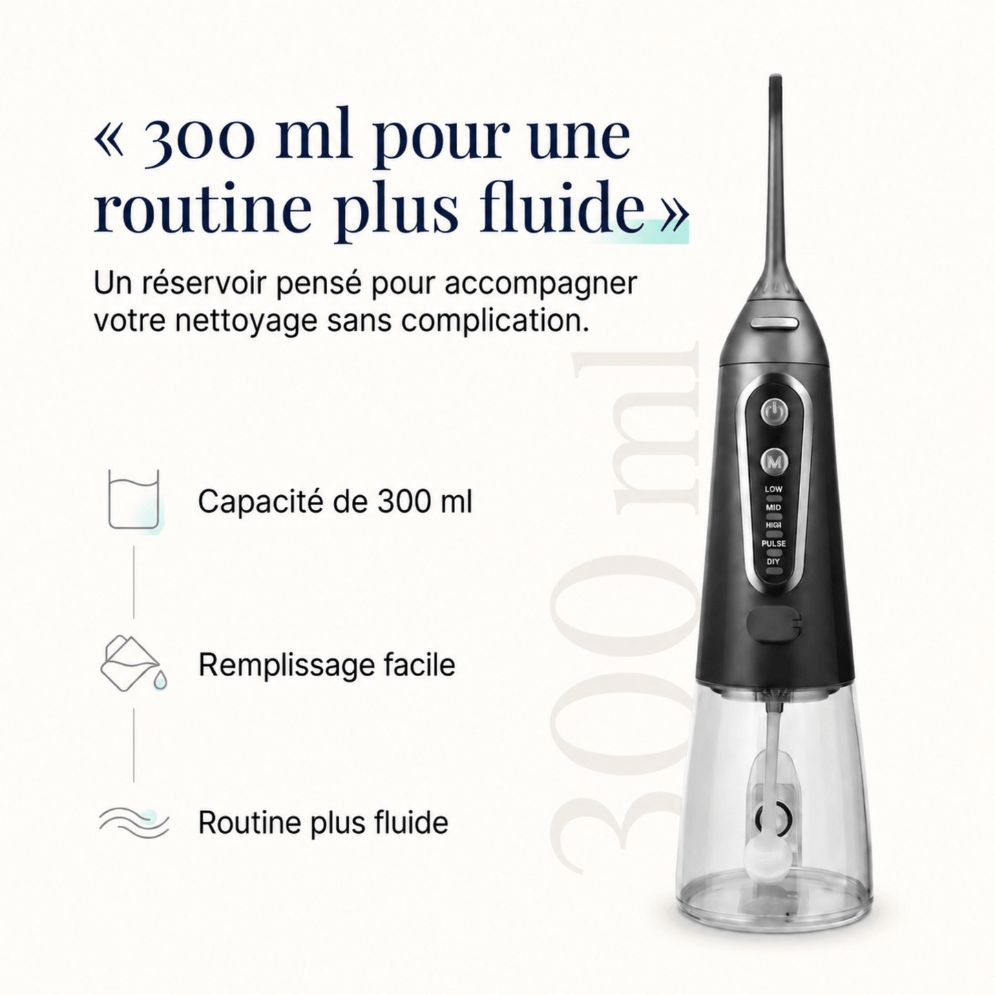 Jet dentaire professionnel sans fil Somnoris